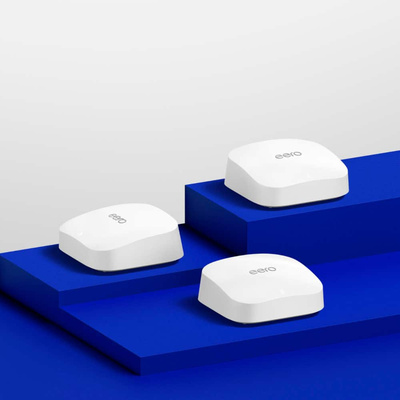 eero - Pro 6E Tri-band Mesh Wi-Fi 6E System (3-pack) - White