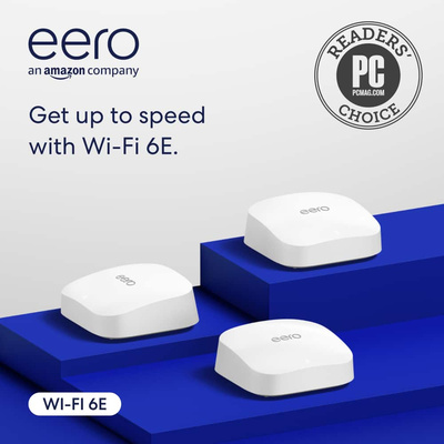 eero - Pro 6E Tri-band Mesh Wi-Fi 6E System (3-pack) - White