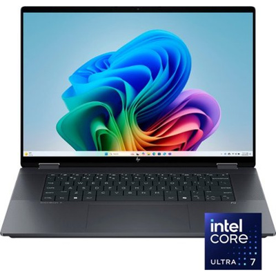 HP - OmniBook X Flip 2-in-1 - Copilot+ PC - 16" 2K Touch-Screen Laptop - Intel Core Ultra 7 - 16GB Memory - 1TB SSD - Eclipse Gray
