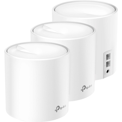 TP-Link - Deco AX3000 (3-pack) Dual-Band Whole Home Mesh Wi-Fi 6 System, Supports Gigabit Speeds - White