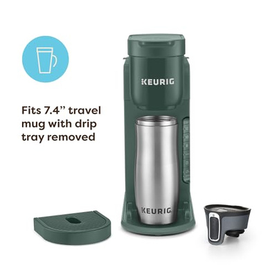 Keurig K-Express Single Serve K-Cup Pod Coffee Maker, 3 Brew Sizes, Strong Button Feature, 42oz Removable Reservoir, Evergreen (Evergreen)