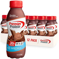 Premier Protein Shake, Chocolate, 30g Protein 1g Sugar 24 Vitamins Minerals Nutrients to Support Immune Health, 11.5 fl oz (Pack of 12) (Chocolate, 11.5 Fl Oz (Pack of 12))