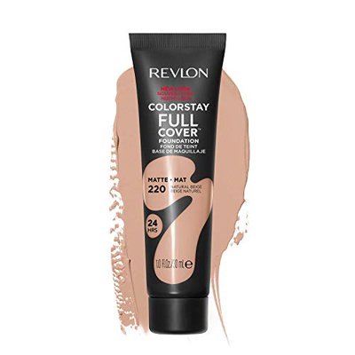 Revlon Liquid Foundation, ColorStay Face Makeup for Normal and Dry Skin, Longwear Full Coverage with Matte Finish, Oil Free, Natural Beige, 1.0 Fl Oz (NATURAL BEIGE, 1 Fl Oz (Pack of 1))