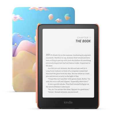 Amazon Kindle Paperwhite Kids 16GB (newest model) – larger 7" glare-free display – Kids read an average of 1+ hour per day with Kindle – Starfish (Starfish)