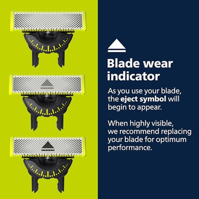 Philips Norelco OneBlade 360 Hybrid Blade for Face + Body, Electric Beard Trimmer, Shaver and Groomer, with 360 Blade Technology, 5in1 Adjustable Comb, 1x Body Kit, Model QP2834/70, Black/Lime Green (OneBlade 360 Face + Body, Black/Lime Green)