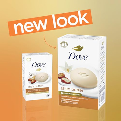 Dove Beauty Bar Soap Shea Butter, 8 Count