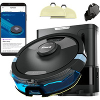 Shark - Matrix Plus 2-in-1 Robot Vacuum & Mop with Sonic Mopping, Matrix Clean, Home Mapping, HEPA Bagless Self Empty, WiFi - Black