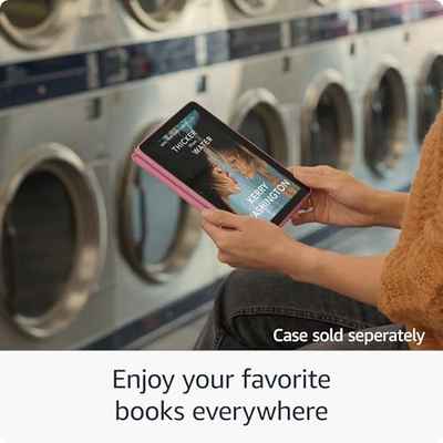 Amazon Fire HD 8 tablet (newest model), 8” HD Display, 3GB memory, 32GB, designed for portable entertainment, Emerald (32 GB, Lockscreen Ad-Supported, Emerald, Fire HD 8)