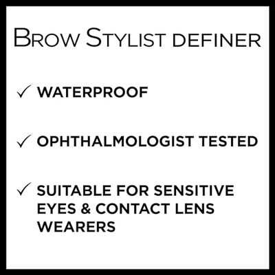 L'Oreal Paris Makeup Brow Stylist Definer Waterproof Eyebrow Pencil, Ultra-Fine Mechanical Pencil, Draws Tiny Brow Hairs and Fills in Sparse Areas and Gaps, Brunette, 0.003 Ounce (Pack of 2) (Brunette, 0.003 Ounce (Pack of 2))