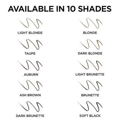 L'Oreal Paris Makeup Brow Stylist Definer Waterproof Eyebrow Pencil, Ultra-Fine Mechanical Pencil, Draws Tiny Brow Hairs and Fills in Sparse Areas and Gaps, Brunette, 0.003 Ounce (Pack of 2) (Brunette, 0.003 Ounce (Pack of 2))