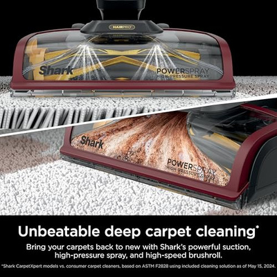 Shark CarpetXpert HairPro Upright Carpet Cleaner, Perfect for Pets, Lightweight & Powerful, Dirt, Grime, Hair & Odor Removal, Carpet Shampooer, Pet Cleaning Solution, Magenta, EX221BRN (CarpetXpert HairPro)