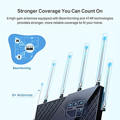 TP-Link AX5400 WiFi 6 Router (Archer AX73)- Dual Band Gigabit Wireless Internet Router for Streaming, Long Range Coverage (AX5400)