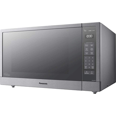 Panasonic - 2.2 Cu. Ft. 1250 Watt SN97JS Microwave with Cyclonic Inverter and Sensor Cooking - Stainless steel