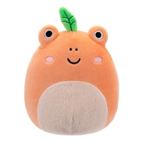 Squishmallows Original 5-Inch Fatima Peach Frog with Fuzzy Belly - Official Jazwares Plush (Peach Frog)