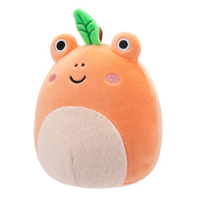 Squishmallows Original 5-Inch Fatima Peach Frog with Fuzzy Belly - Official Jazwares Plush (Peach Frog)