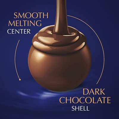 Lindt LINDOR Dark Chocolate Candy Truffles, Halloween Candy, 25.4 oz., 60 Count (Dark Chocolate, 25.4 Ounce (Pack of 1))