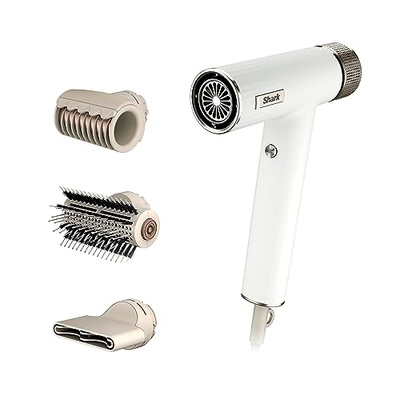 Shark Hair Dryer | SpeedStyle | No Heat Damage Hair Styling Tool | 3 Styling Tools Included | Portable & Powerful Blow Dryer | Best for Straight & Wavy Hair | Silk | HD331 (SpeedStyle-Straight & Wavy Hair)