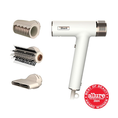 Shark Hair Dryer | SpeedStyle | No Heat Damage Hair Styling Tool | 3 Styling Tools Included | Portable & Powerful Blow Dryer | Best for Straight & Wavy Hair | Silk | HD331 (SpeedStyle-Straight & Wavy Hair)