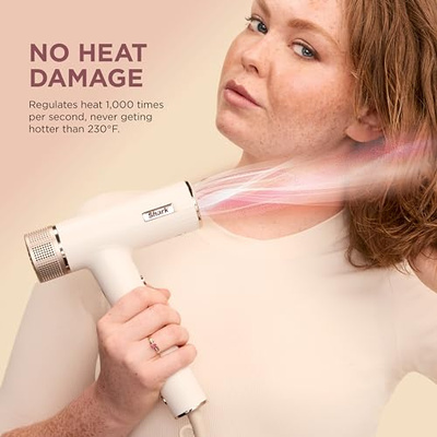 Shark Hair Dryer | SpeedStyle | No Heat Damage Hair Styling Tool | 3 Styling Tools Included | Portable & Powerful Blow Dryer | Best for Straight & Wavy Hair | Silk | HD331 (SpeedStyle-Straight & Wavy Hair)
