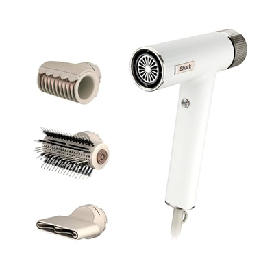 Shark Hair Dryer | SpeedStyle | No Heat Damage Hair Styling Tool | 3 Styling Tools Included | Portable & Powerful Blow Dryer | Best for Straight & Wavy Hair | Silk | HD331 (SpeedStyle-Straight & Wavy Hair)