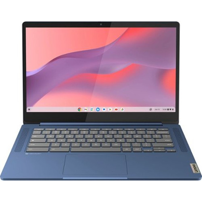 Lenovo - IdeaPad Slim 3 Chromebook Laptop - 14" Full HD Touchscreen Laptop - MediaTek Kompanio 520 - 4GB Memory - 64GB eMMC - Abyss Blue