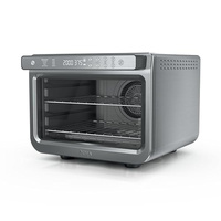 Ninja Air Fryer & Toaster Oven | Prestige Smart XL Countertop Oven | Bakes up to 20 Cookies, Fits up to a 12lb Turkey | Pizza, Toast, Bake, Air Fry & Reheat | 1800 Watts | Stainless Steel | DT501​ (Stainless 10-in-1)