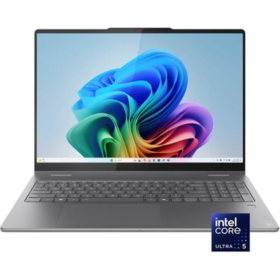 Lenovo - Yoga 7i 2-in-1 - Copilot+ PC - 16" 2K Touchscreen Laptop - Intel Core Ultra 5 Processor - 16GB Memory - 512GB SSD - Luna Grey