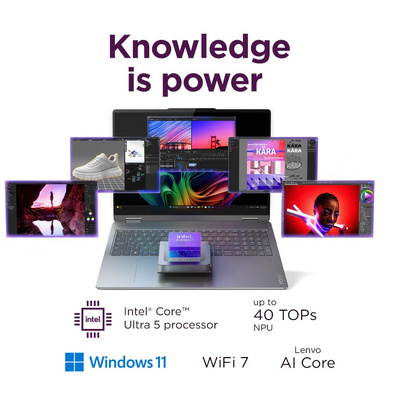 Lenovo - Yoga 7i 2-in-1 - Copilot+ PC - 16" 2K Touchscreen Laptop - Intel Core Ultra 5 Processor - 16GB Memory - 512GB SSD - Luna Grey
