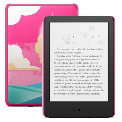 Amazon Kindle Kids 16GB (newest model) - If it breaks, we will replace it, includes ad-free books and cover, with glare-free display, faster page turns - Unicorn Valley (Unicorn Valley)