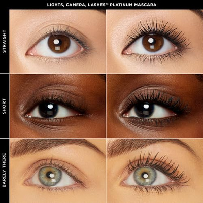 tarte lights, camera, lashes platinum volumizing mascara – Black Tinted Peptide Lash Serum mascara for Volume & Length, Smudge-Proof, Flake-Free, Vegan & Cruelty Free (0.31 Fl Oz (Pack of 1))
