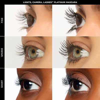 tarte lights, camera, lashes platinum volumizing mascara – Black Tinted Peptide Lash Serum mascara for Volume & Length, Smudge-Proof, Flake-Free, Vegan & Cruelty Free (0.31 Fl Oz (Pack of 1))