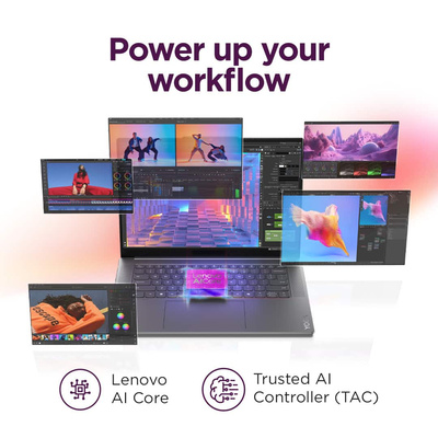 Lenovo - Yoga Slim 7i Aura Edition - Copilot+ PC - 15.3” 3K 120Hz Touchscreen Laptop - Intel Core Ultra 7 - 16GB Memory - 1TB SSD - Luna Gray