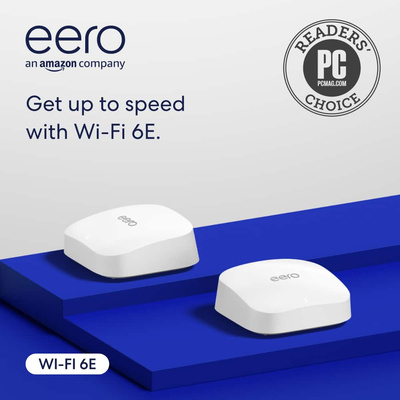 eero - Pro 6E Tri-band Mesh Wi-Fi 6E System (2-pack) - White